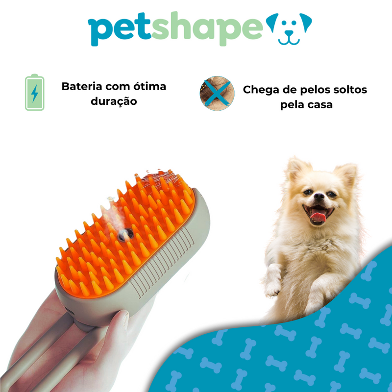 Escova a Vapor Pet Recarregável - Epahs