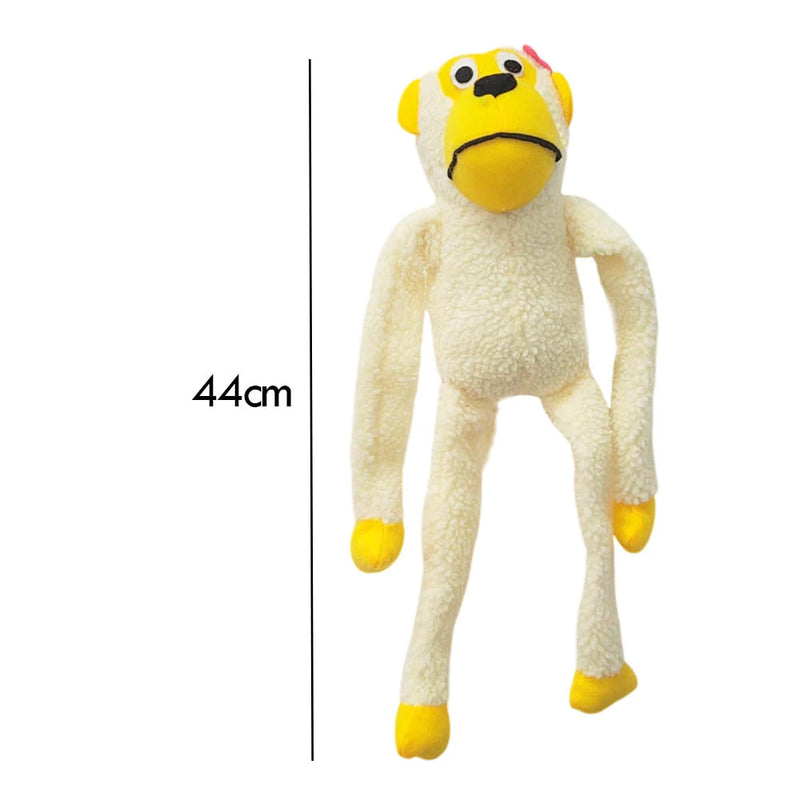 Brinquedo Cachorro Pelúcia Macaco 40 cm com Apito Savana Pet