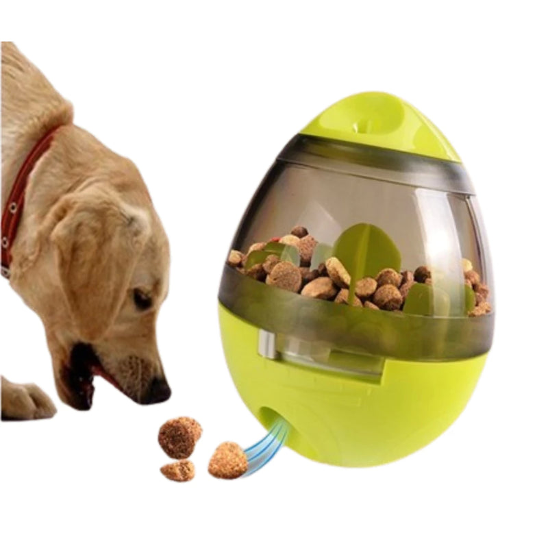 Brinquedo Interativo para Cachorro e Gato Disperser de Ração e Petisco Oval