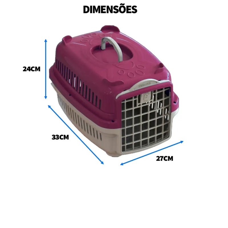 Caixa De Transporte Para Calopsitas Cães e Gatos Filhotes Porquinho da Índia E Coelho