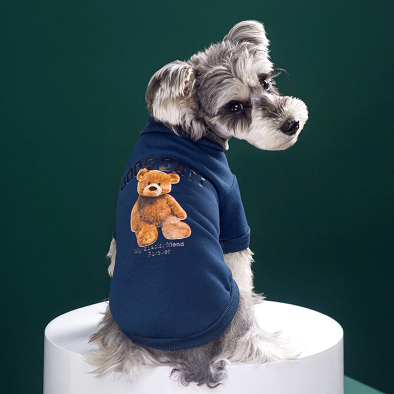 Roupa De Cachorro Moletom Gato Teddy Bichon Yorkie Chihuahua Casaco De Inverno Good Day