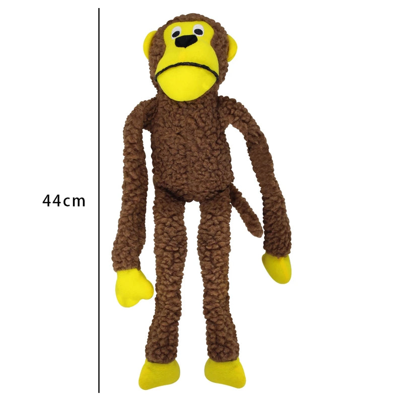 Brinquedo Cachorro Pelúcia Macaco 40 cm com Apito Savana Pet