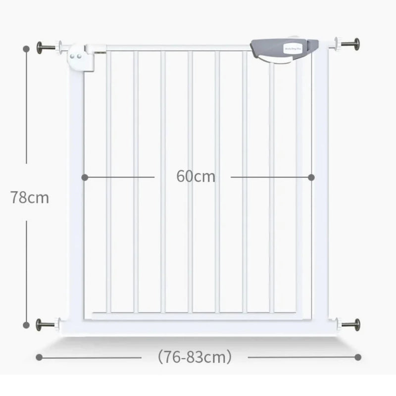 Portão Pet Grade Aramado Cachorro Criança Cães 76cm a 83cm