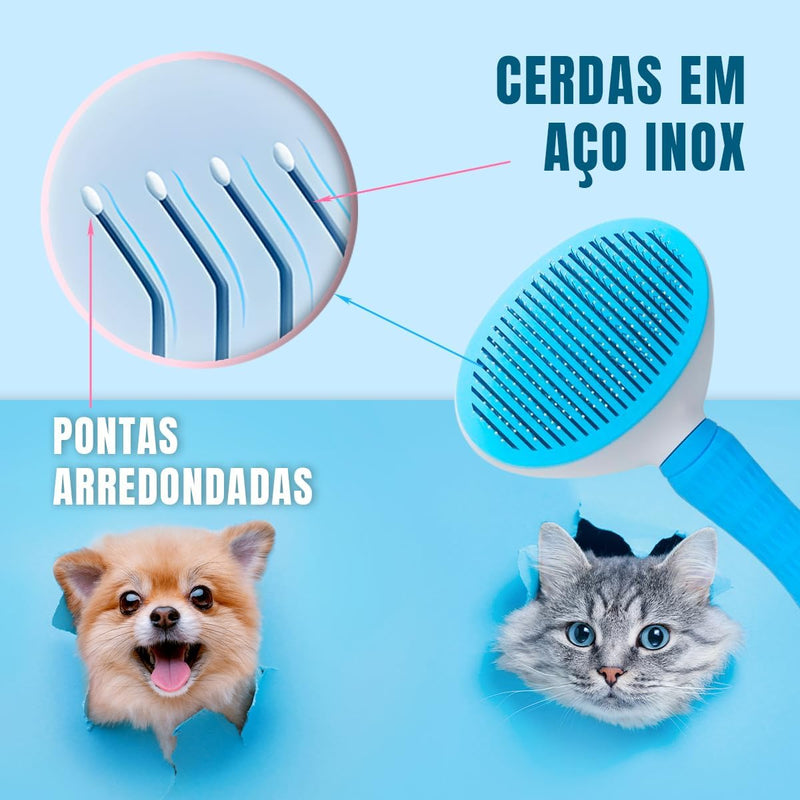 Escova Rasquedeira Limpa e Tira Pelos Pet - Epahs